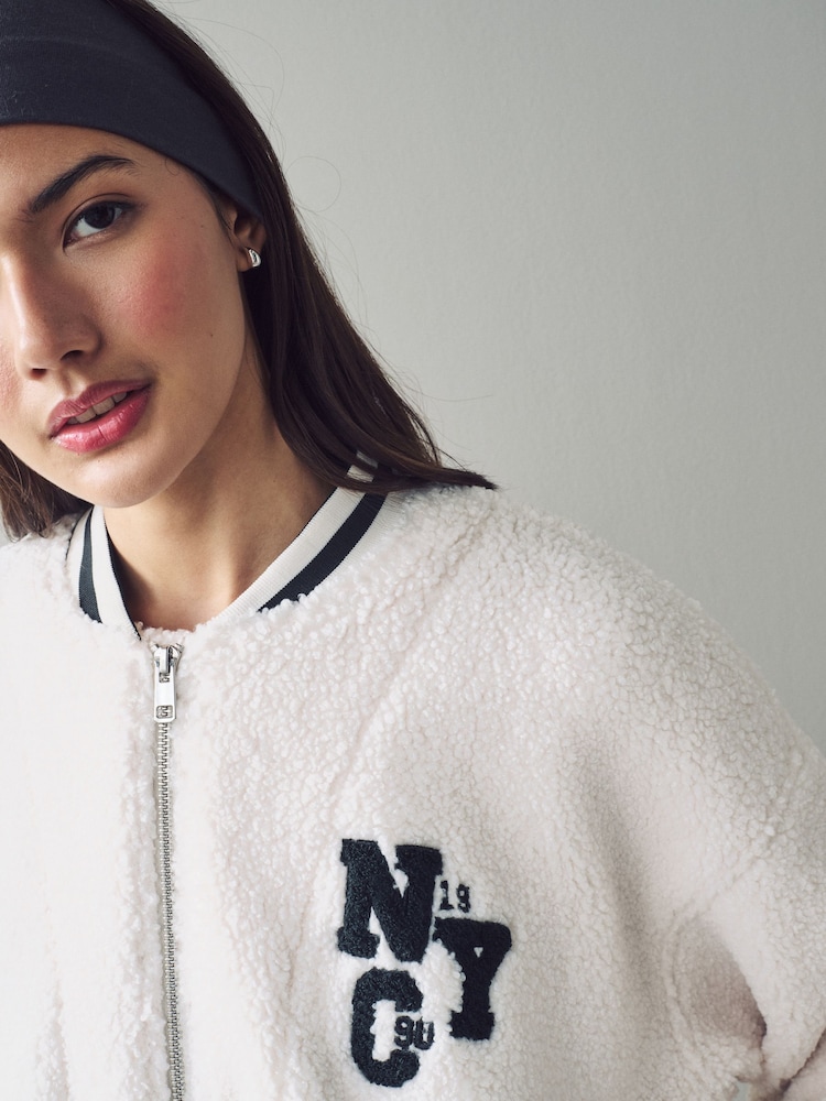 Ecru - Varsity Lounge Jacket - Image 6 of 11