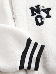 Ecru Varsity Lounge Jacket - Image 8 of 11