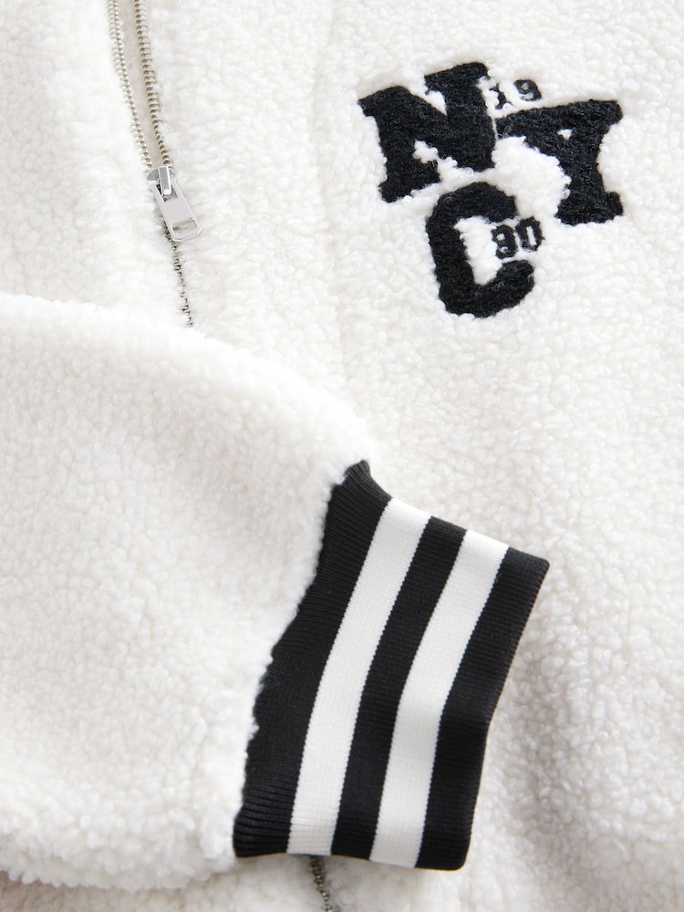 Ecru - Varsity Lounge Jacket - Image 8 of 11