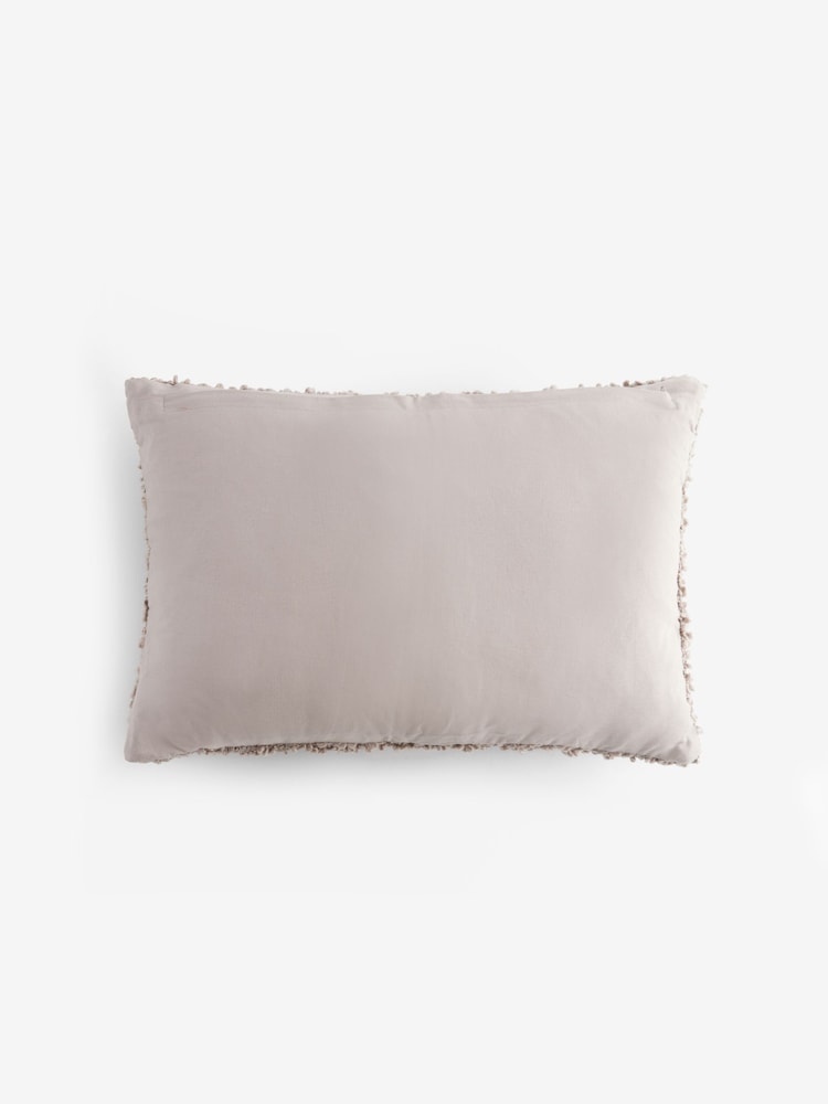 Dark Natural Cosy Texture 40 x 59cm Cushion - Image 4 of 5