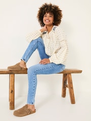 FatFace Harlow Light Vintage Blue Highwaist Skinny Jeans - Image 4 of 7