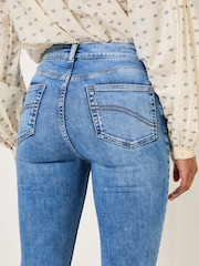 FatFace Harlow Light Vintage Blue Highwaist Skinny Jeans - Image 6 of 7