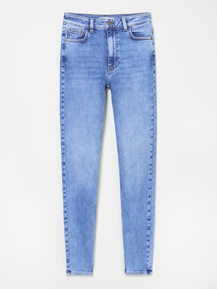 Helles Vintage-Blau - FatFace Highwaist Skinny Jeans - Bild 7 von 7 Helles Vintage-Blau - FatFace Highwaist Skinny Jeans - Bild 7 von 7