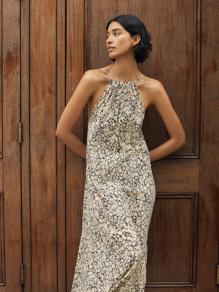 Hush Natural Aja Gathered Maxi Dress - Image 1 of 6