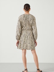 Hush Brown Sara Gathered Mini Dress - Image 3 of 5