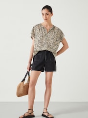 Hush Natural Taz Short Sleeve Blouse - Image 2 of 5