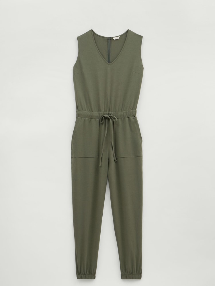 Hush Green Aylen V-Neck Jersey Jumpsuit - Image 5 of 5