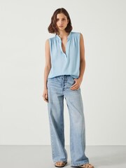 Hush Blue Kyla V-Neck Blouse - Image 2 of 5