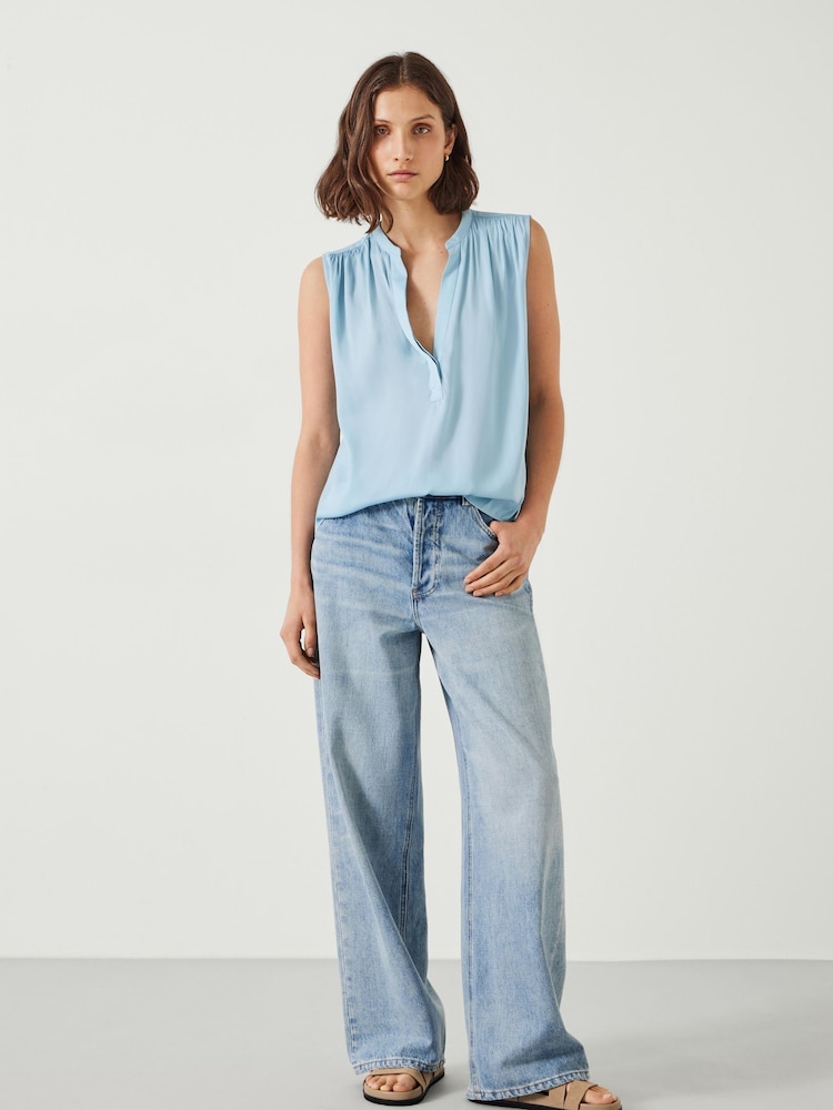 Hush Blue Kyla V-Neck Blouse - Image 2 of 5