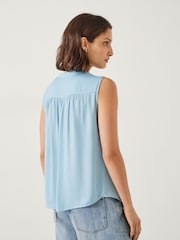 Hush Blue Kyla V-Neck Blouse - Image 3 of 5