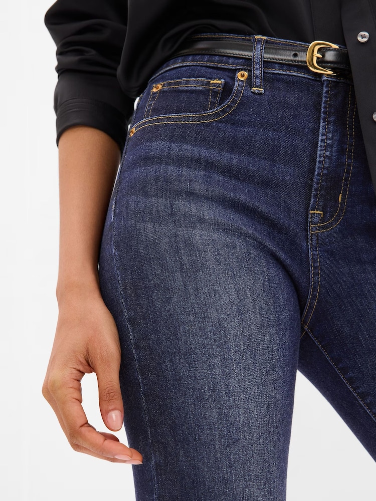 Gap Blue High Waisted True Stretch Skinny Jeans - Image 3 of 6