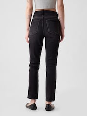 Black High Waisted Ankle Length Vintage Slim Jeans - Image 3 of 9