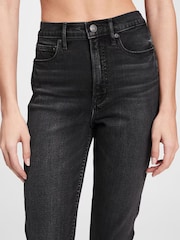 Black High Waisted Ankle Length Vintage Slim Jeans - Image 5 of 9