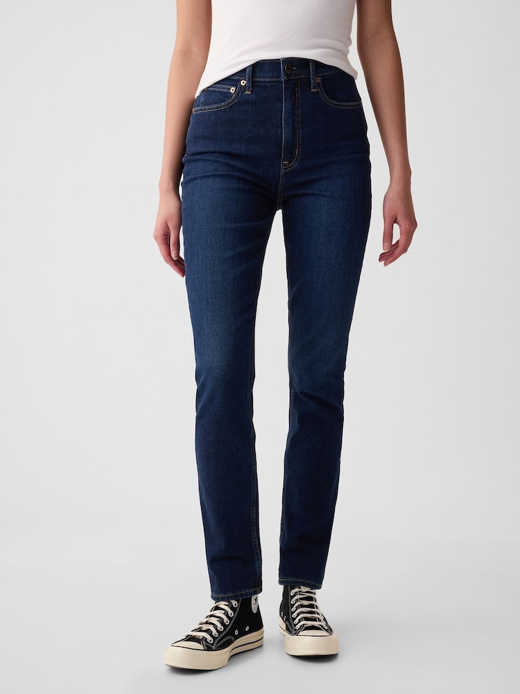 Gap Blue High Waisted Ankle Length Vintage Slim Jeans - Image 1 of 7