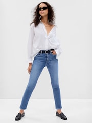 Gap Blue High Waisted Ankle Length Vintage Slim Jeans - Image 1 of 12