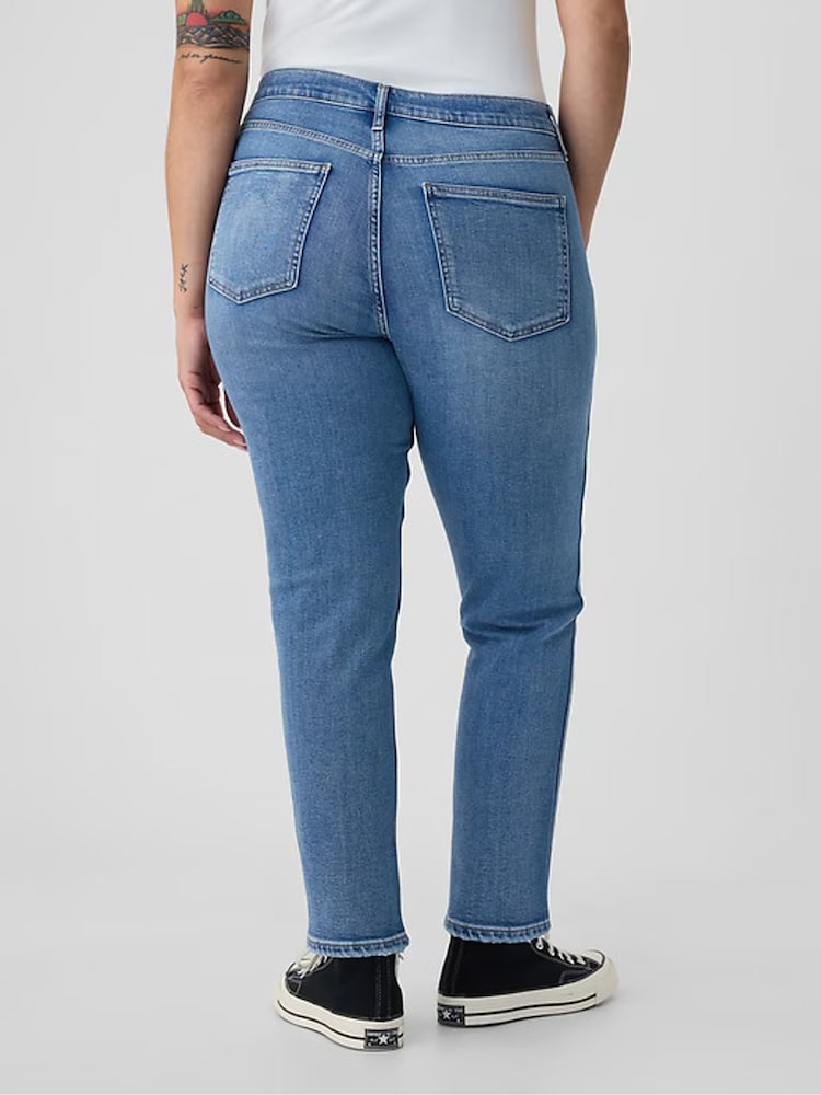 Gap – knöchellange Vintage-Slim-Fit-Jeans mit hoher Taille - Image 9 of 12