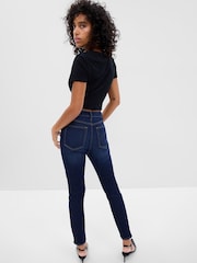 Gap Dark Wash Blue High Waisted Classic Jeggings - Image 2 of 9