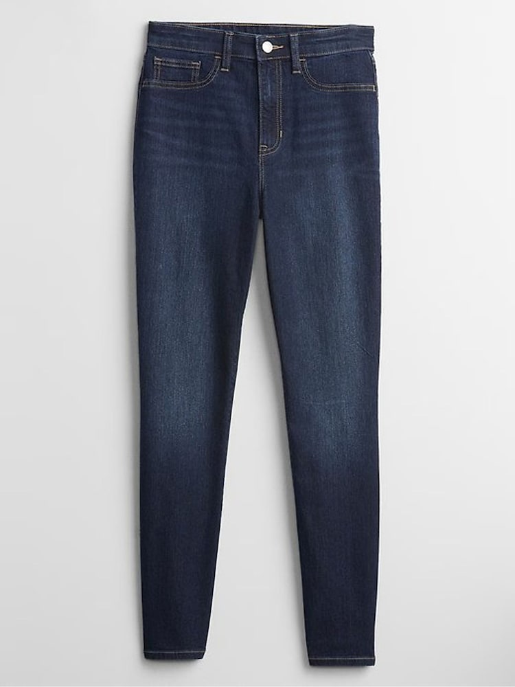 Ciemny sprany niebieski - Gap High Waisted Classic Jeggings - Image 8 of 9