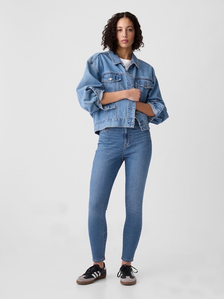 Gap Blue High Waisted Classic Jeggings - Image 1 of 5