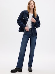 Gap Blue Mid Rise Straight 90s Loose Jeans - Image 1 of 7