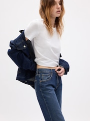 Gap Blue Mid Rise Straight 90s Loose Jeans - Image 3 of 7