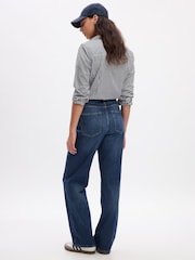 Gap Blue Mid Rise Straight 90s Loose Jeans - Image 6 of 7