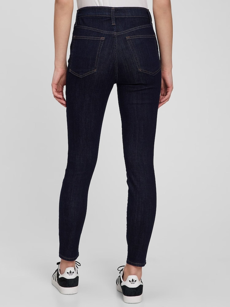 Gap Dark Wash Blue High Waisted True Skinny Jeans - Image 2 of 3