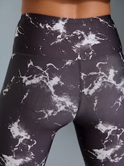 Black/White Power Active Sports Leggings - Image 5 of 8