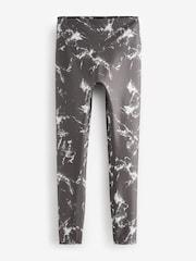Black/White Power Active Sports Leggings - Image 6 of 8