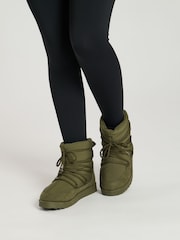 South Beach Green Lace Up Mini Boots - Image 1 of 4