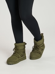 South Beach Green Lace Up Mini Boots - Image 2 of 4