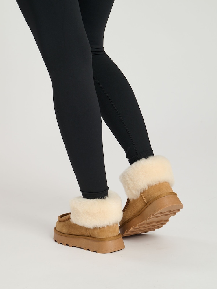 South Beach Brown Zip Up Ankle Boots - Image 2 of 6