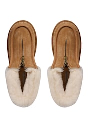 South Beach Brown Zip Up Ankle Boots - Image 3 of 6