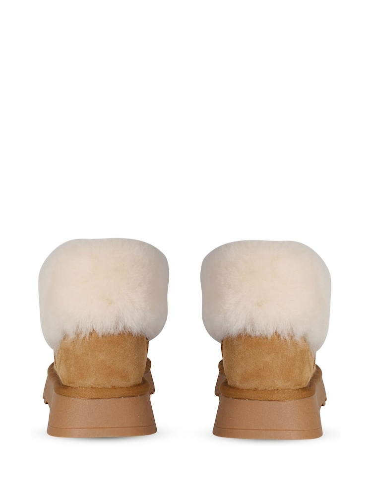 South Beach Brown Zip Up Ankle Boots - Image 4 of 6