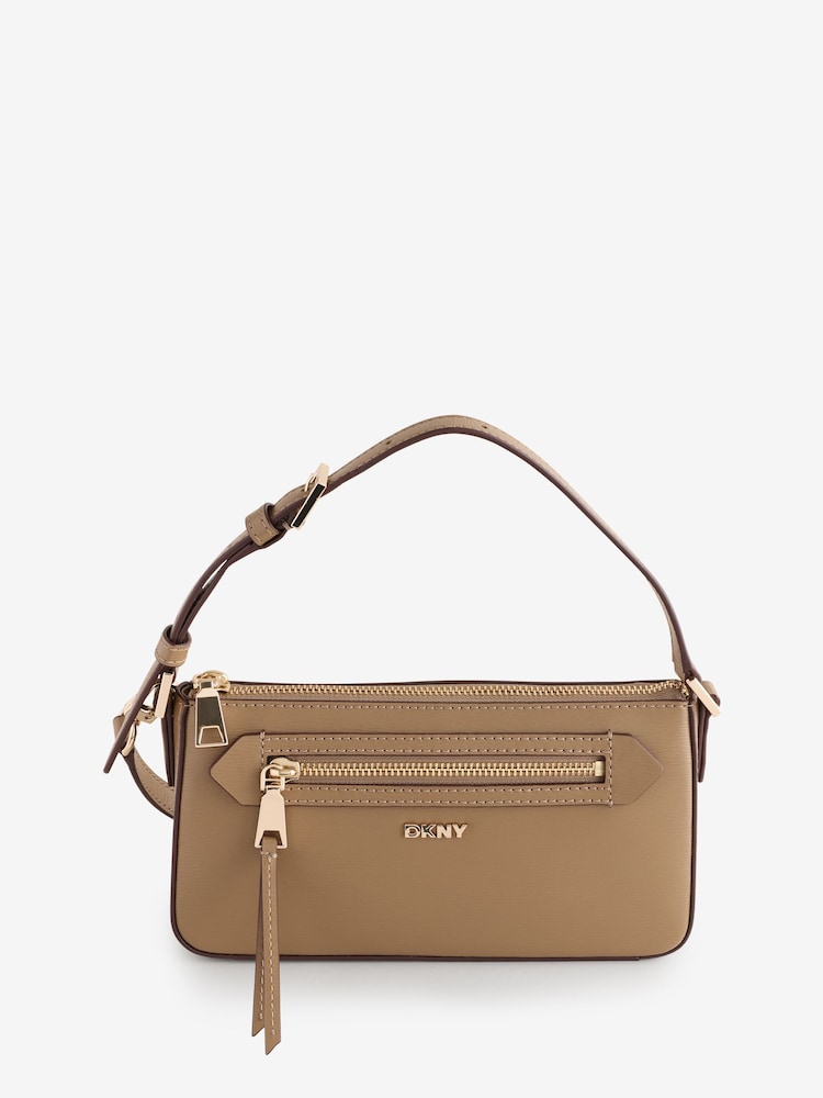 DKNY Bryant Ave TZ Demi Brown Cross-Body Bag - Image 1 of 1 DKNY Bryant Ave TZ Demi Brown Cross-Body Bag - Image 1 of 1