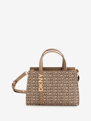 DKNY Avril SM Satchel Brown Cross-Body Bag - Image 1 of 1