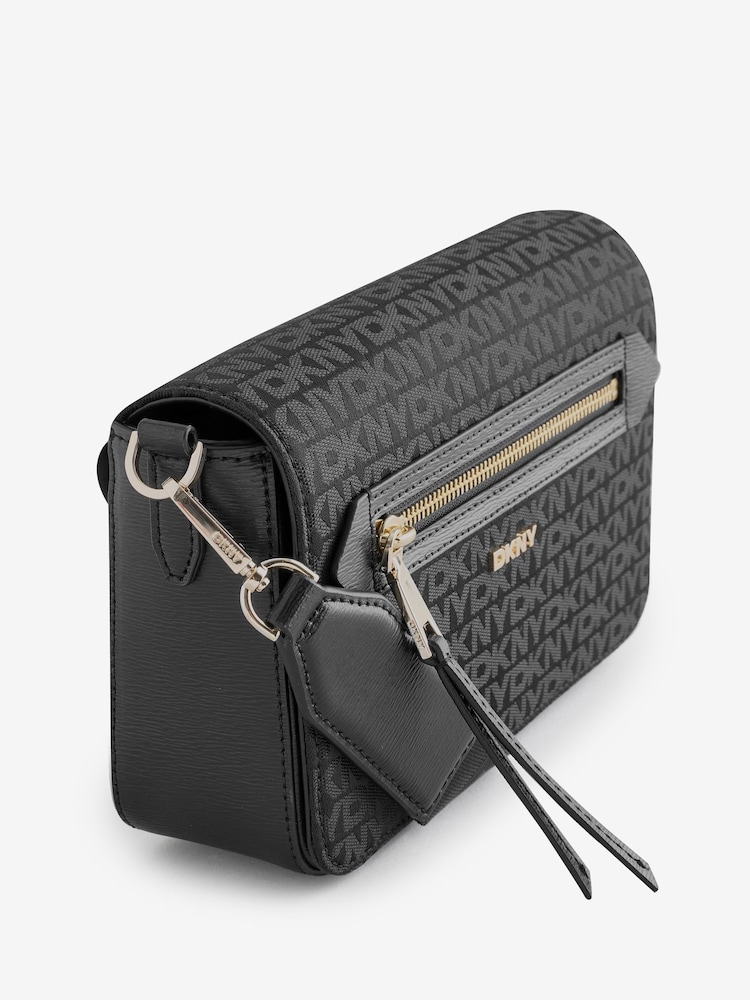 Buy DKNY Bryant Ave MD Flap Black Cross-Body Bag from the Next UK