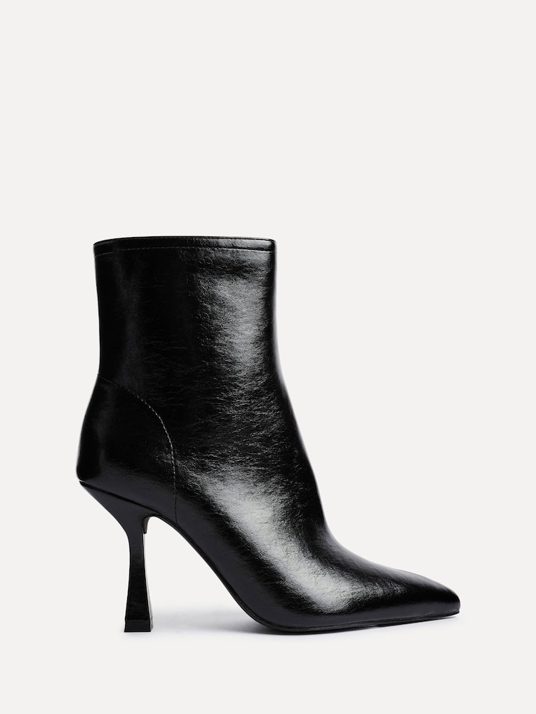 Linzi Black Jetta Point Toe Ankle Boots With Stiletto Heel - Image 2 of 5