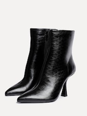 Linzi Black Jetta Point Toe Ankle Boots With Stiletto Heel - Image 3 of 5