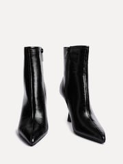 Linzi Black Jetta Point Toe Ankle Boots With Stiletto Heel - Image 4 of 5