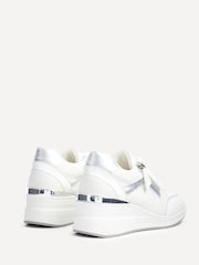 Linzi White Everett Wedged Trainers With Glitter Detail - Image 6 of 7