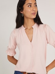 Baukjen Pink Noa Blouse with Lenzing™ Ecovero™ - Image 1 of 5