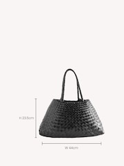 Dragon Diffusion Santa Croce Large Woven Bag - Image 4 of 9