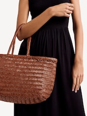 Dragon Diffusion Large Bamboo Triple Jump Leather Bag - Image 6 of 10