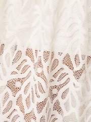 Adrianna Papell White Adrianna By  Lace Midi Dress - Image 6 of 6