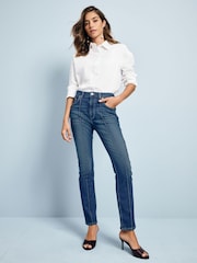 Mittelblau - Seam Front Skinny Jeans - Bild 4 von 8