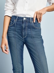 Mittelblau - Seam Front Skinny Jeans - Bild 5 von 8