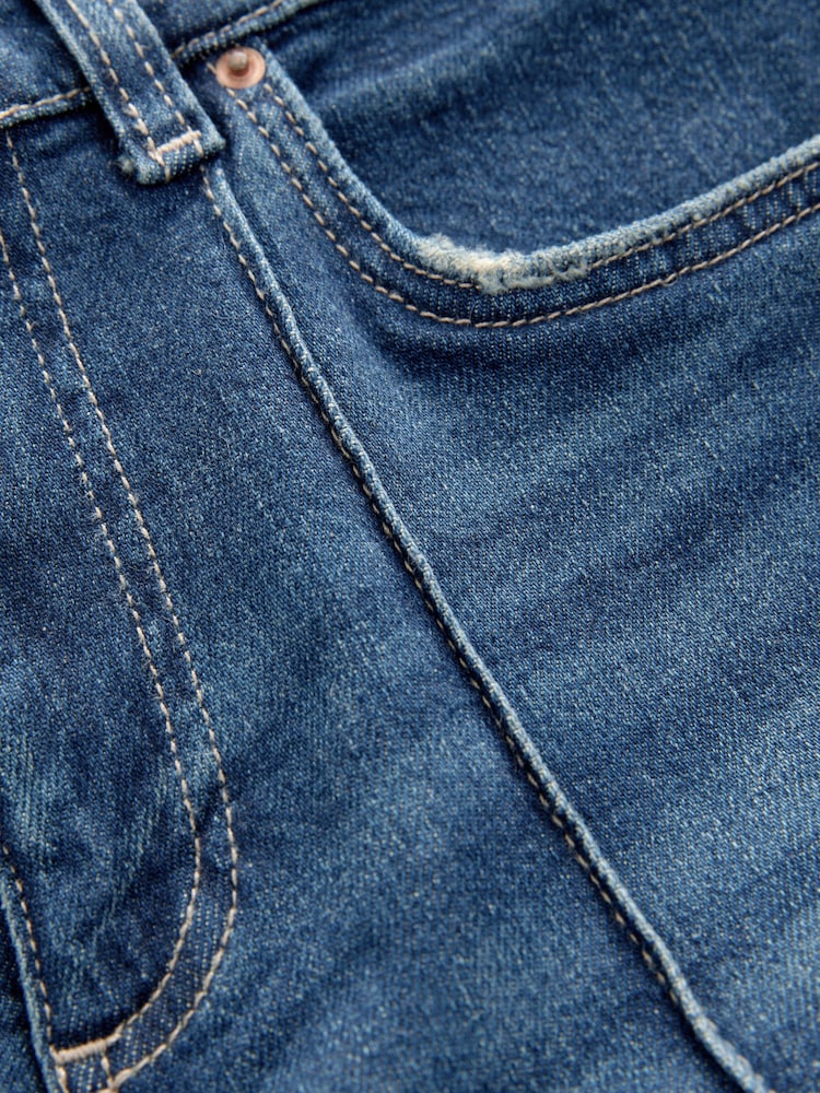 Mittelblau - Seam Front Skinny Jeans - Bild 8 von 8