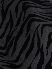 Zebra Print Flocked Straight Leg 100% Cotton Jeans - Image 6 of 9