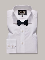 Hawes & Curtis Slim Fit 110 Year Anniversary 100% Cotton White Shirt With Embroidered Cuff - Image 5 of 5